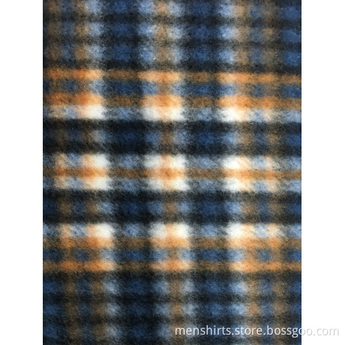 Polar Fleece Printing Plaid Fabric